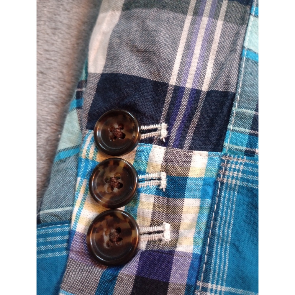 Talbots Summer Madras Patchwork Plaid Blazer Wome… - image 10